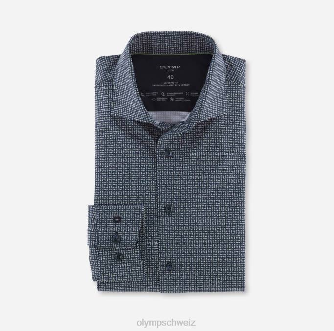 OLYMP Luxor 24/Seven Modern Fit, Businesshemd, Kent, Limettengrün LBD8982 Kleidung