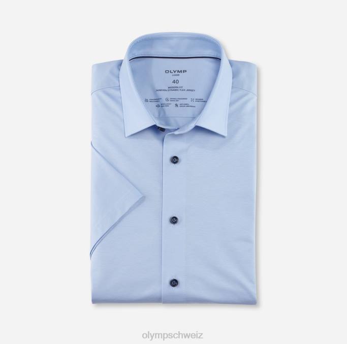 OLYMP Luxor 24/Seven Modern Fit, Businesshemd, New Kent, Hellblau LBD81001 Kleidung