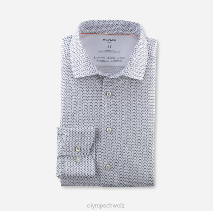 OLYMP Luxor 24/seven Modern Fit, Businesshemd, Global Kent, Schwarz LBD81305 Kleidung