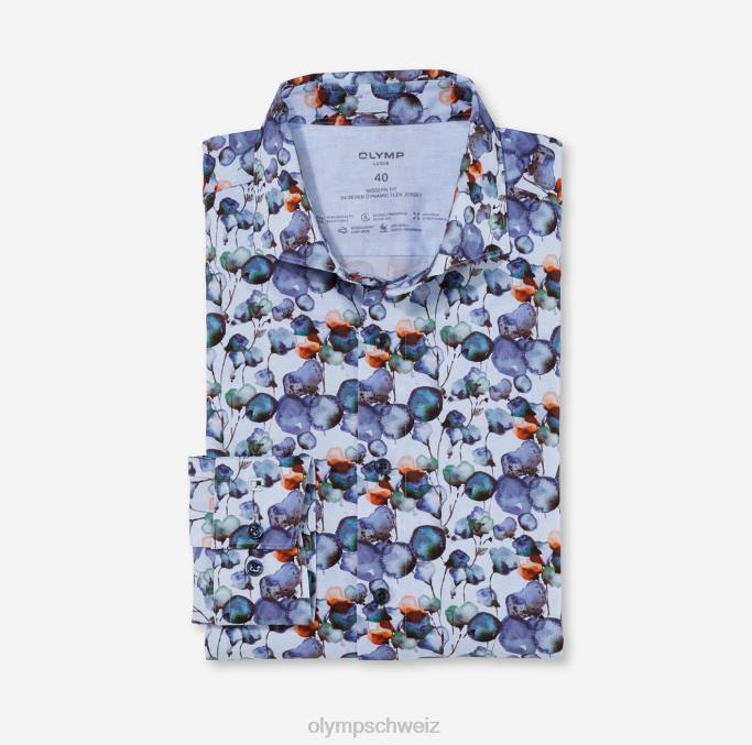 OLYMP Luxor 24/seven Modern Fit, Businesshemd, Kent, Mandarine LBD81150 Kleidung