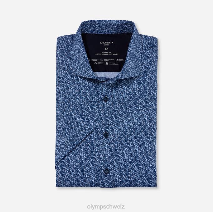 OLYMP Luxor 24/seven Modern Fit, Businesshemd, Kent, Marine LBD81169 Kleidung