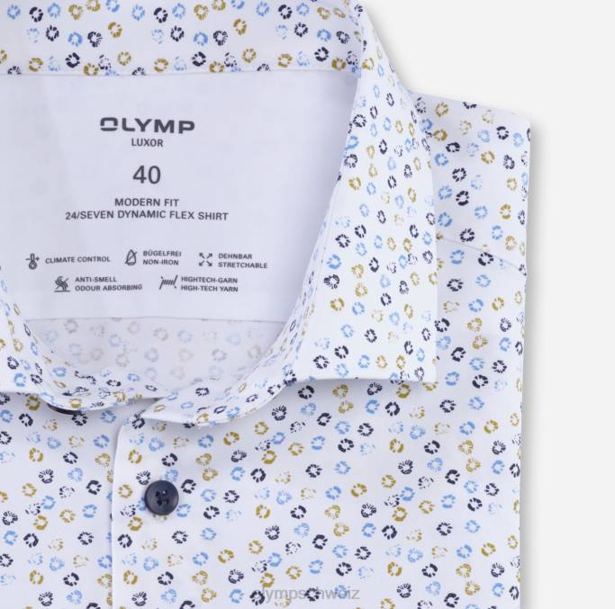 OLYMP Luxor 24/seven Modern Fit, Businesshemd, Modern Kent, Limette LBD81119 Kleidung
