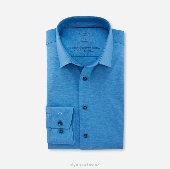 OLYMP Luxor 24/seven Modern Fit, Businesshemd, New Kent, Blau LBD81235 Kleidung