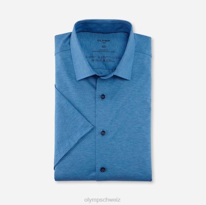 OLYMP Luxor 24/seven Modern Fit, Businesshemd, New Kent, Blau LBD8917 Kleidung