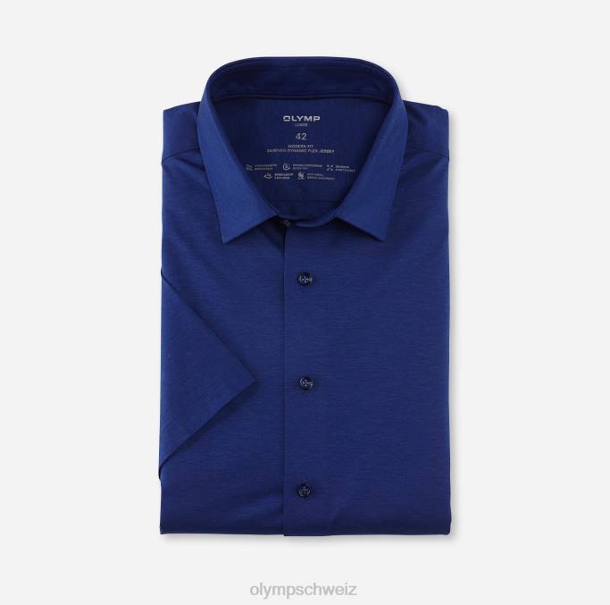 OLYMP Luxor 24/seven Modern Fit, Businesshemd, New Kent, Royal LBD81018 Kleidung