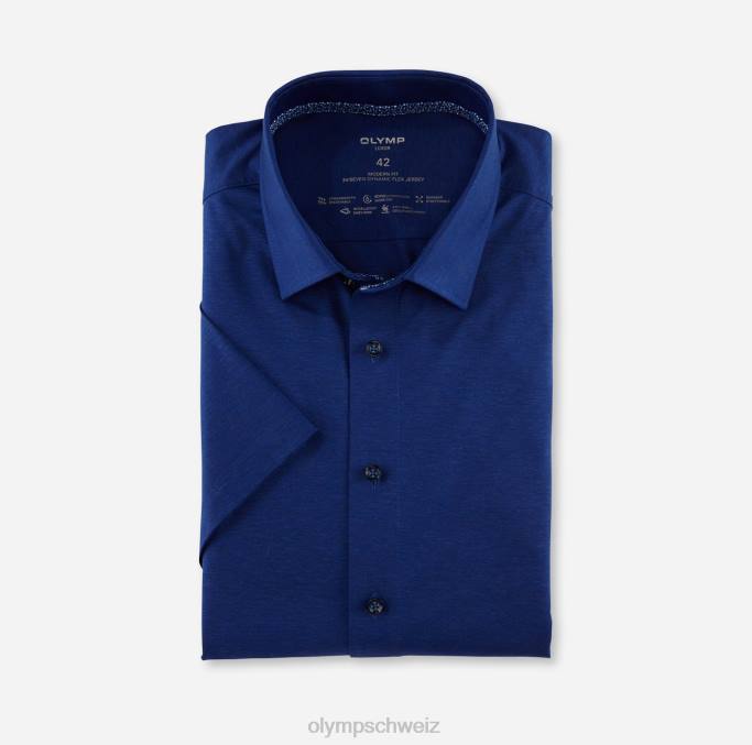 OLYMP Luxor 24/seven Modern Fit, Businesshemd, New Kent, Royal LBD81037 Kleidung