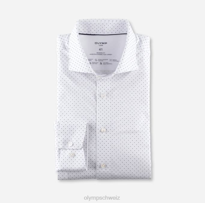 OLYMP Luxor 24/seven modern fit, Businesshemd, extra kurzarm, Kent, weiß LBD81470 Kleidung