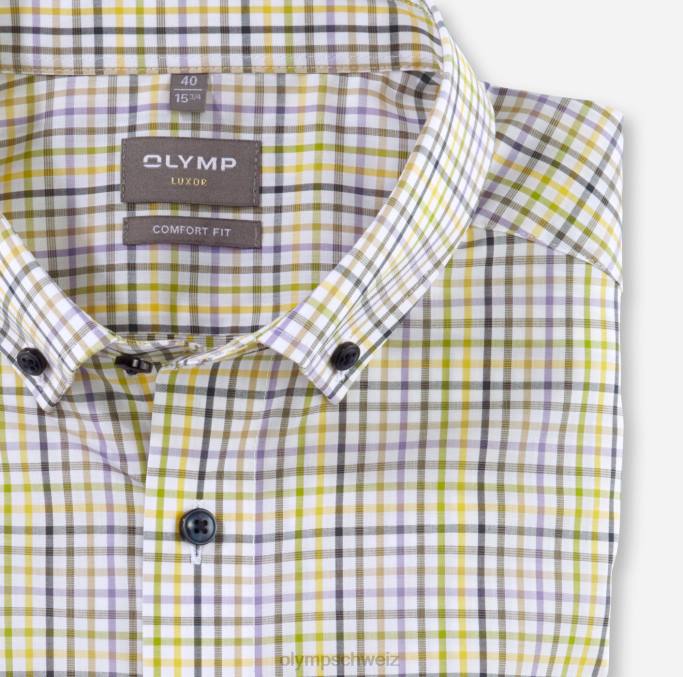 OLYMP Luxor Comfort Fit, Businesshemd, Button-Down, Limette LBD81481 Kleidung