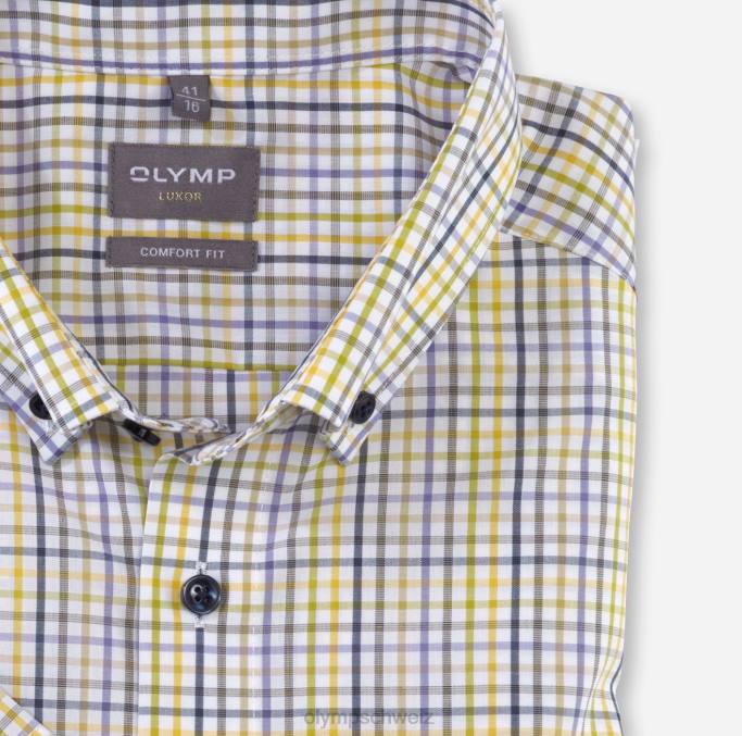 OLYMP Luxor Comfort Fit, Businesshemd, Button-Down, Limette LBD81584 Kleidung