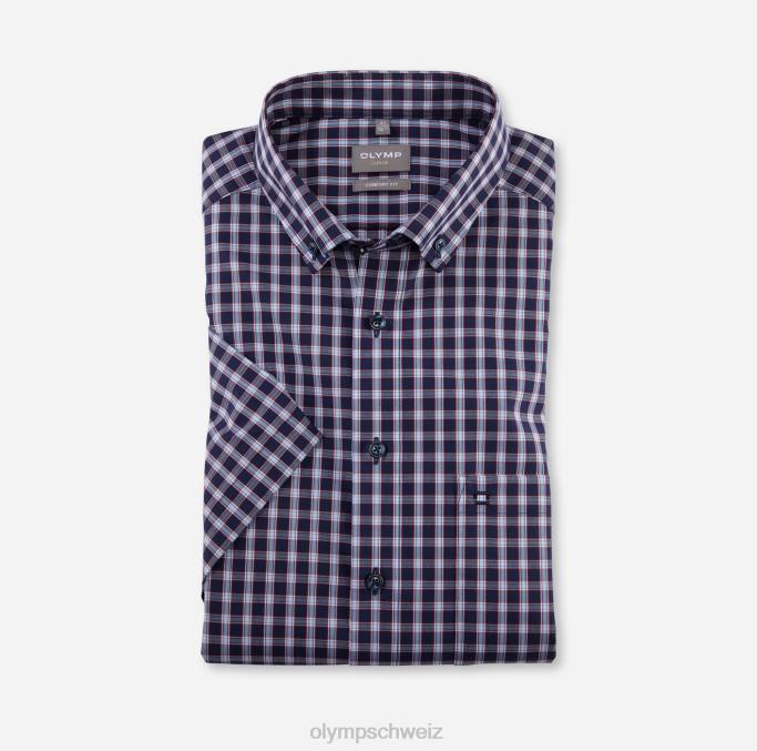 OLYMP Luxor Comfort Fit, Businesshemd, Button-Down, rot LBD81547 Kleidung