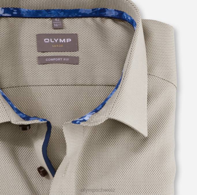 OLYMP Luxor Comfort Fit, Businesshemd, Langarm extra lang, New Kent, Natur LBD81698 Kleidung