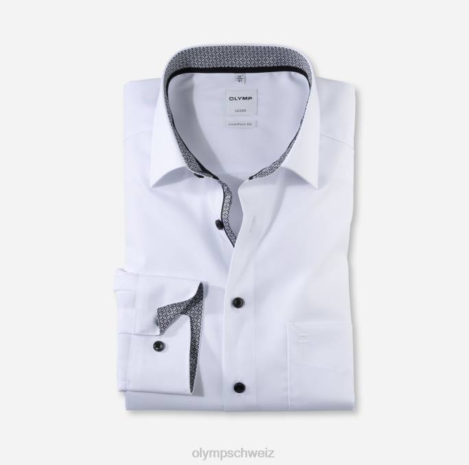 OLYMP Luxor Comfort Fit, Businesshemd, New Kent, Anthrazit LBD81539 Kleidung