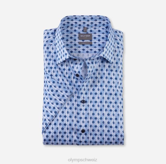 OLYMP Luxor Comfort Fit, Businesshemd, New Kent, Blau LBD81473 Kleidung