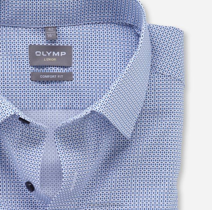 OLYMP Luxor Comfort Fit, Businesshemd, New Kent, Blau LBD81499 Kleidung
