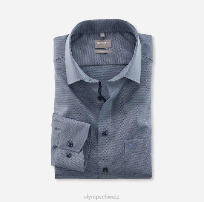 OLYMP Luxor Comfort Fit, Businesshemd, New Kent, Blau LBD81505 Kleidung