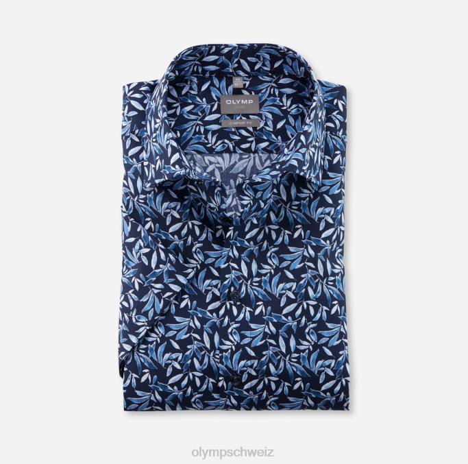 OLYMP Luxor Comfort Fit, Businesshemd, New Kent, Blau LBD81508 Kleidung