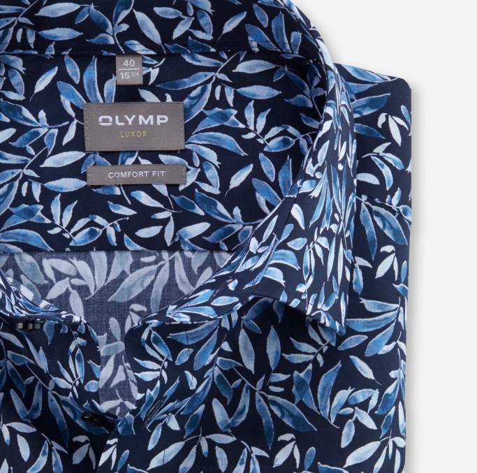 OLYMP Luxor Comfort Fit, Businesshemd, New Kent, Blau LBD81508 Kleidung