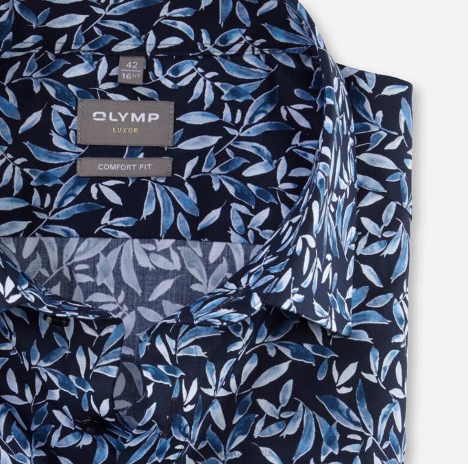 OLYMP Luxor Comfort Fit, Businesshemd, New Kent, Blau LBD81530 Kleidung
