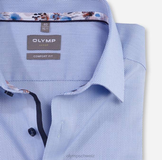 OLYMP Luxor Comfort Fit, Businesshemd, New Kent, Blau LBD81618 Kleidung