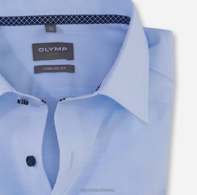 OLYMP Luxor Comfort Fit, Businesshemd, New Kent, Blau LBD81623 Kleidung