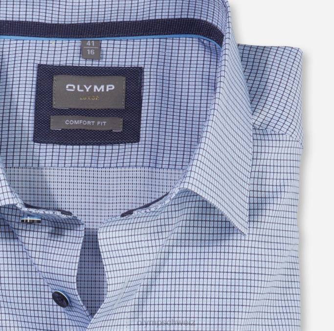 OLYMP Luxor Comfort Fit, Businesshemd, New Kent, Blau LBD81658 Kleidung