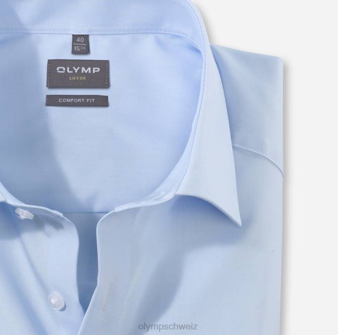 OLYMP Luxor Comfort Fit, Businesshemd, New Kent, Blau LBD81686 Kleidung