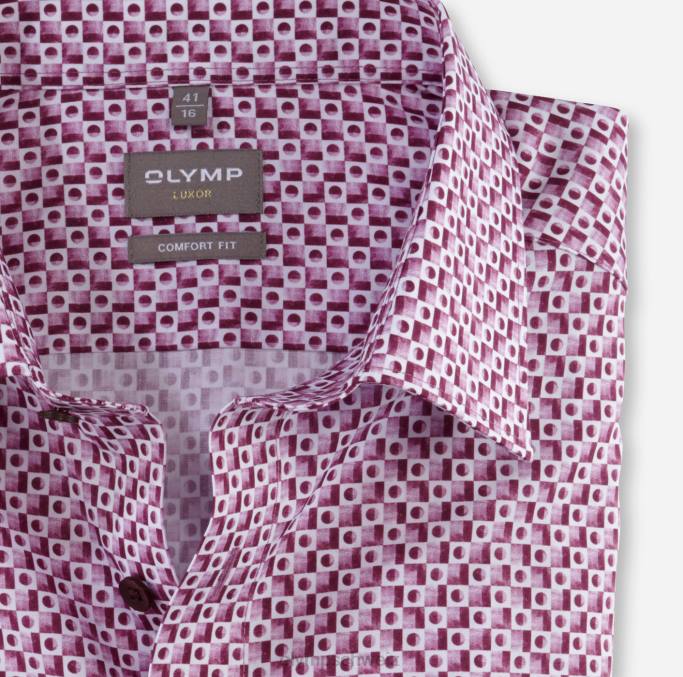 OLYMP Luxor Comfort Fit, Businesshemd, New Kent, Fuchsia LBD81500 Kleidung
