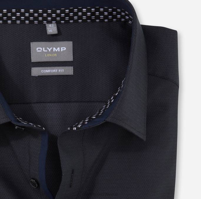 OLYMP Luxor Comfort Fit, Businesshemd, New Kent, Graphit LBD81598 Kleidung