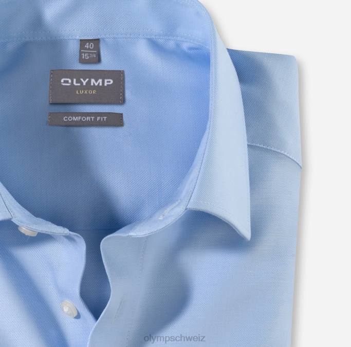 OLYMP Luxor Comfort Fit, Businesshemd, New Kent, Hellblau LBD81510 Kleidung