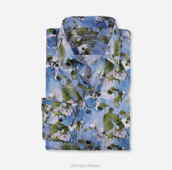 OLYMP Luxor Comfort Fit, Businesshemd, New Kent, Limette LBD81480 Kleidung