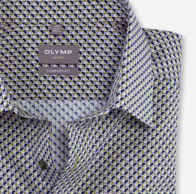 OLYMP Luxor Comfort Fit, Businesshemd, New Kent, Limette LBD81548 Kleidung