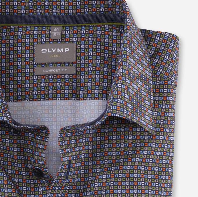 OLYMP Luxor Comfort Fit, Businesshemd, New Kent, Limette LBD81585 Kleidung