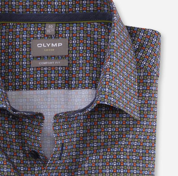 OLYMP Luxor Comfort Fit, Businesshemd, New Kent, Limette LBD81669 Kleidung