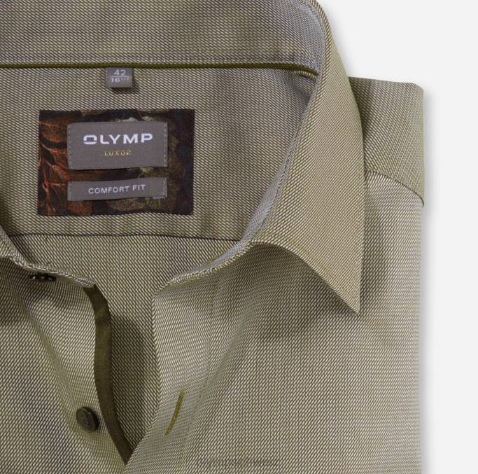 OLYMP Luxor Comfort Fit, Businesshemd, New Kent, Limettengrün LBD81661 Kleidung