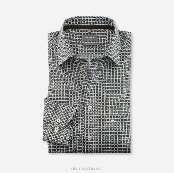 OLYMP Luxor Comfort Fit, Businesshemd, New Kent, Limettengrün LBD81663 Kleidung