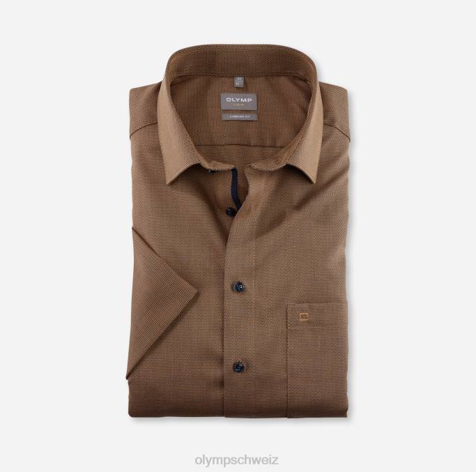 OLYMP Luxor Comfort Fit, Businesshemd, New Kent, Mandarine LBD81504 Kleidung