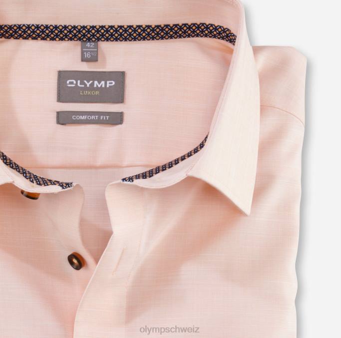 OLYMP Luxor Comfort Fit, Businesshemd, New Kent, Mandarine LBD81611 Kleidung