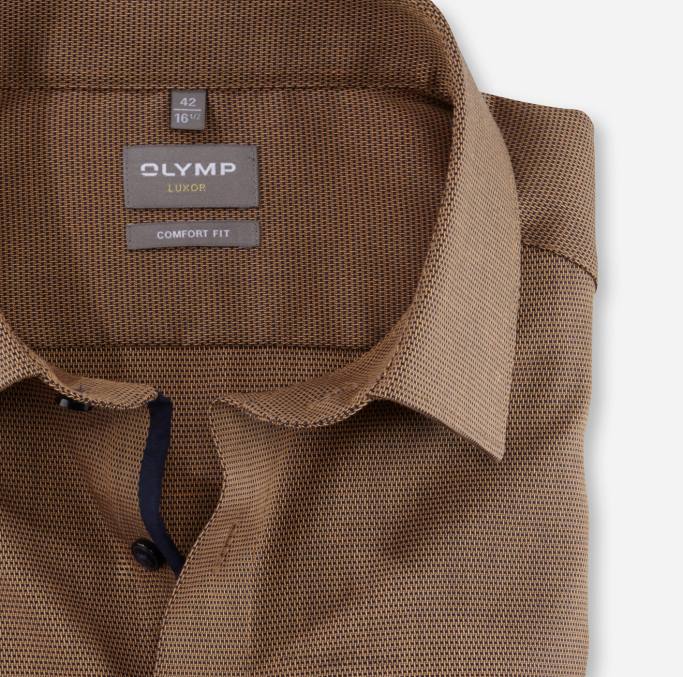 OLYMP Luxor Comfort Fit, Businesshemd, New Kent, Mandarine LBD81616 Kleidung