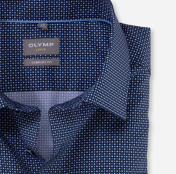 OLYMP Luxor Comfort Fit, Businesshemd, New Kent, Marine LBD81478 Kleidung