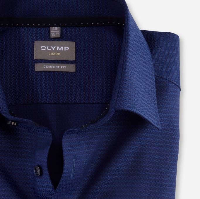 OLYMP Luxor Comfort Fit, Businesshemd, New Kent, Marine LBD81485 Kleidung
