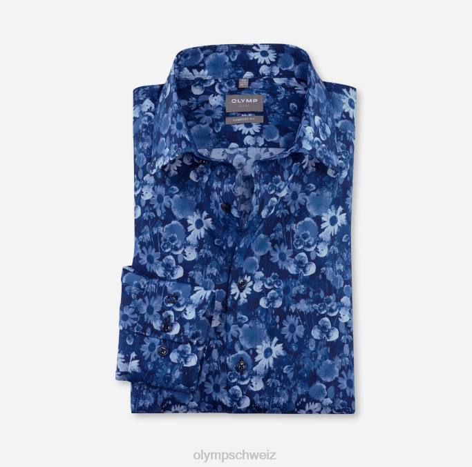 OLYMP Luxor Comfort Fit, Businesshemd, New Kent, Marine LBD81492 Kleidung