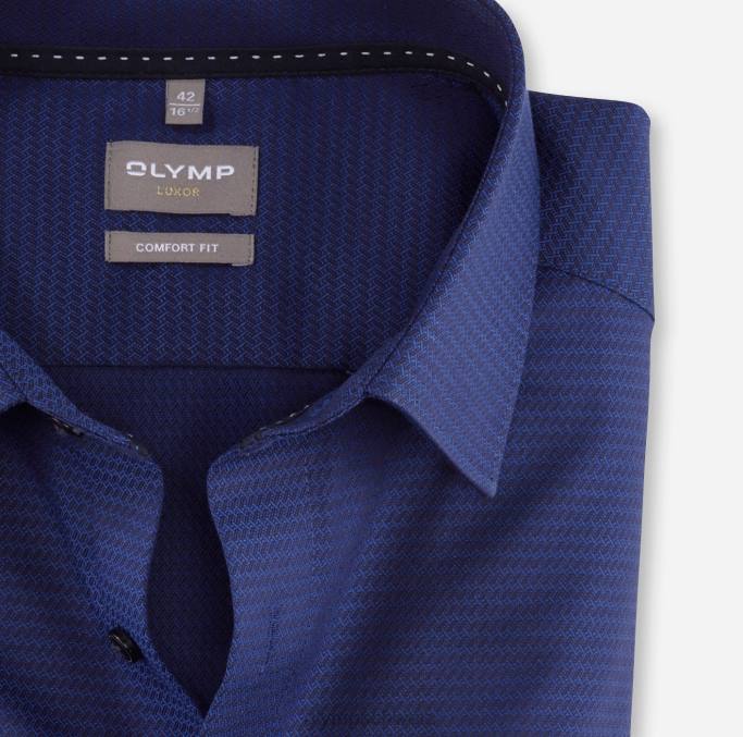 OLYMP Luxor Comfort Fit, Businesshemd, New Kent, Marine LBD81506 Kleidung