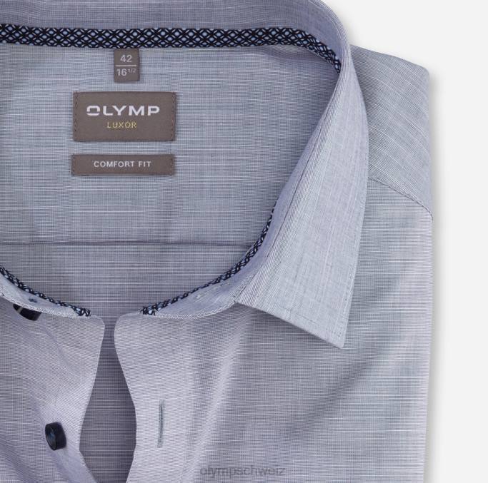 OLYMP Luxor Comfort Fit, Businesshemd, New Kent, Marine LBD81551 Kleidung