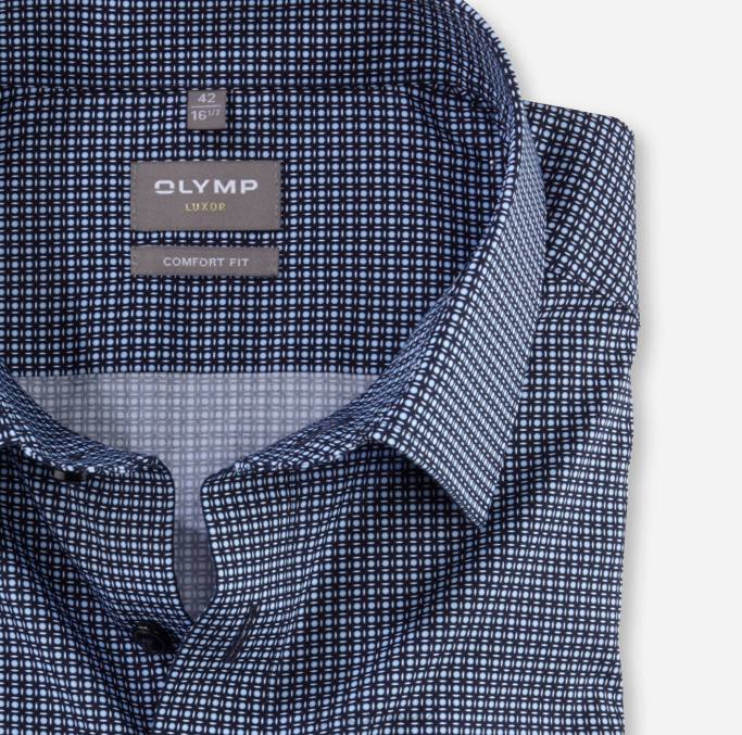 OLYMP Luxor Comfort Fit, Businesshemd, New Kent, Marine LBD81583 Kleidung
