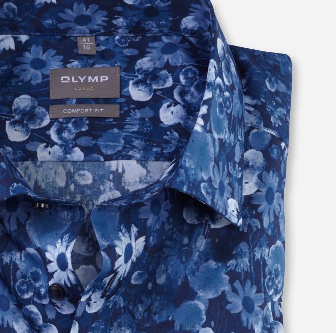 OLYMP Luxor Comfort Fit, Businesshemd, New Kent, Marine LBD81596 Kleidung