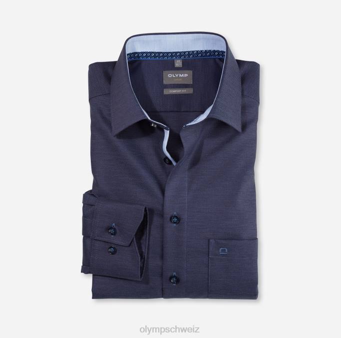 OLYMP Luxor Comfort Fit, Businesshemd, New Kent, Marine LBD81631 Kleidung