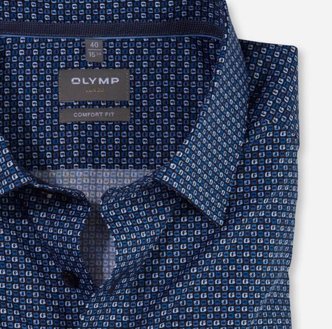 OLYMP Luxor Comfort Fit, Businesshemd, New Kent, Marine LBD81641 Kleidung