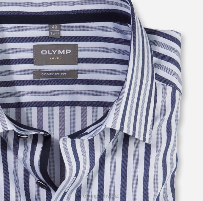 OLYMP Luxor Comfort Fit, Businesshemd, New Kent, Marine LBD81653 Kleidung