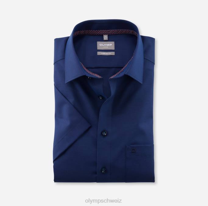 OLYMP Luxor Comfort Fit, Businesshemd, New Kent, Mitternachtsblau LBD81609 Kleidung