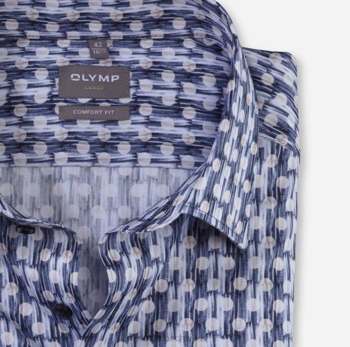 OLYMP Luxor Comfort Fit, Businesshemd, New Kent, Natur LBD81561 Kleidung